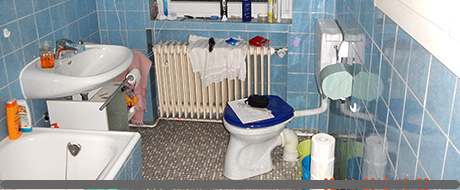 Badezimmer vor der Umbau