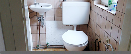 Badezimmer vor der Sanierung