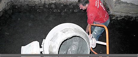 Wellnessbereich vor der Sanierung